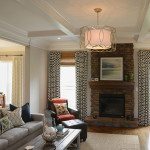 Window Works Studio drapery in different but complimentary fabrics